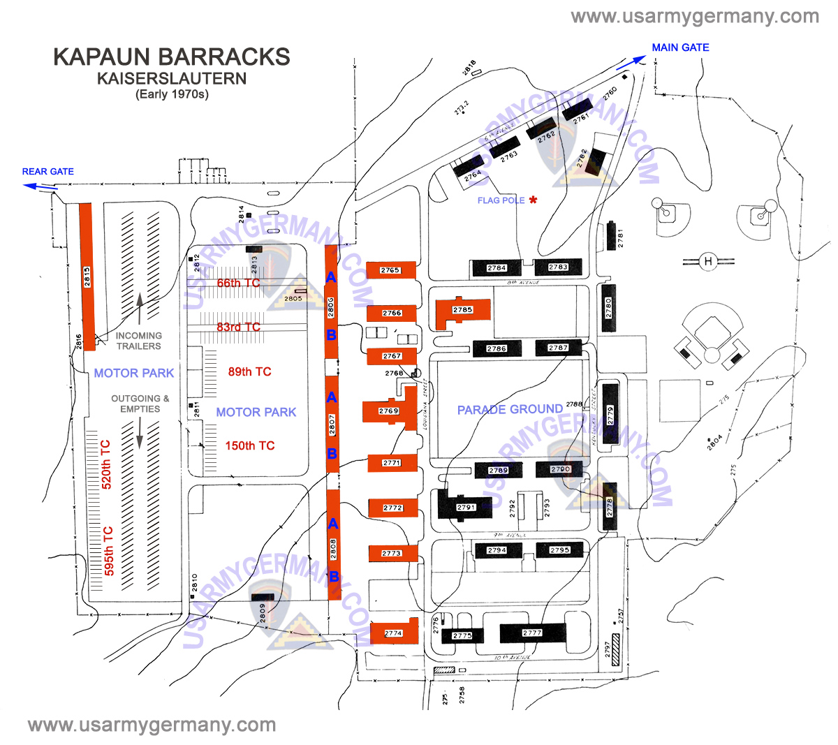 Ramstein Air Base Map With Building Numbers